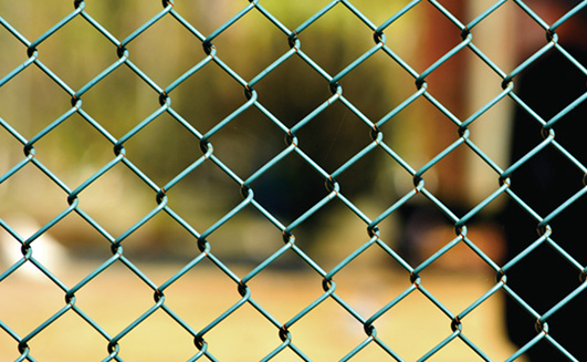 Green or Black Vinyl Coated Chain Link Garden Fence