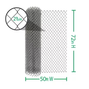 High Quality Galvanized or PVC Chain Link Fence