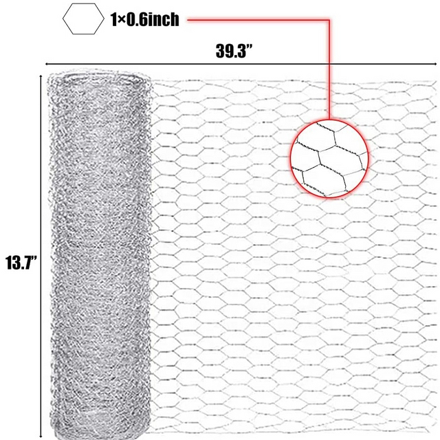 Hot DIP Galvanized/PVC Hex Wire Netting Decorative Chicken Wire Mesh