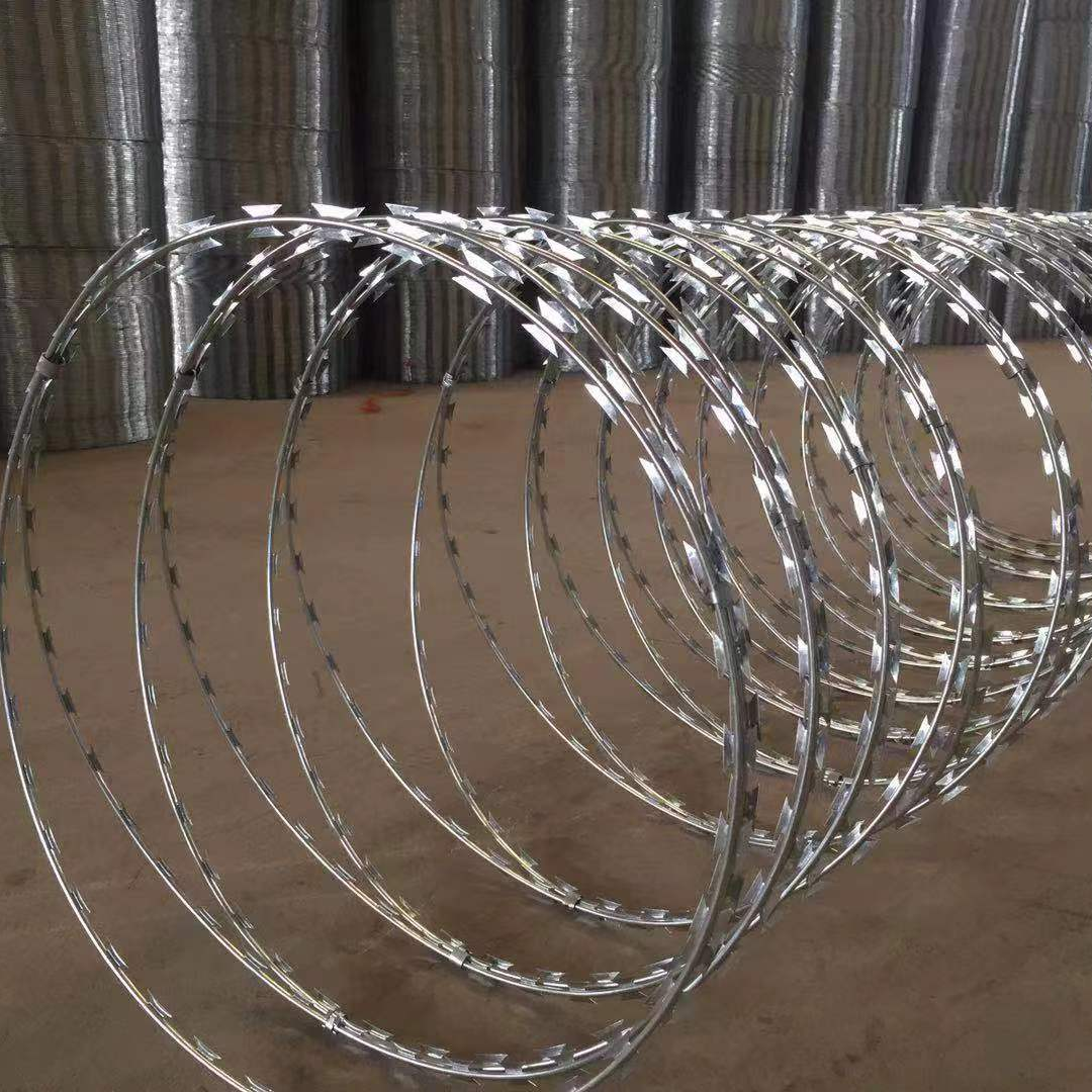 Galvanized Razor Barbed Wire