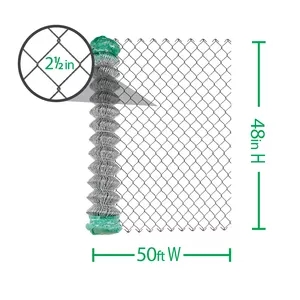 High Quality Galvanized or PVC Chain Link Fence