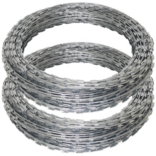 Galvanized Razor Barbed Wire